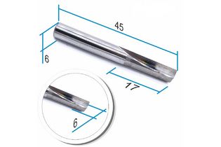 DJTOL N1ZX617 -фреза прямая однозаходная