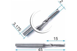 DJTOL N1LX3.215-фреза спиральная  однозаходная
